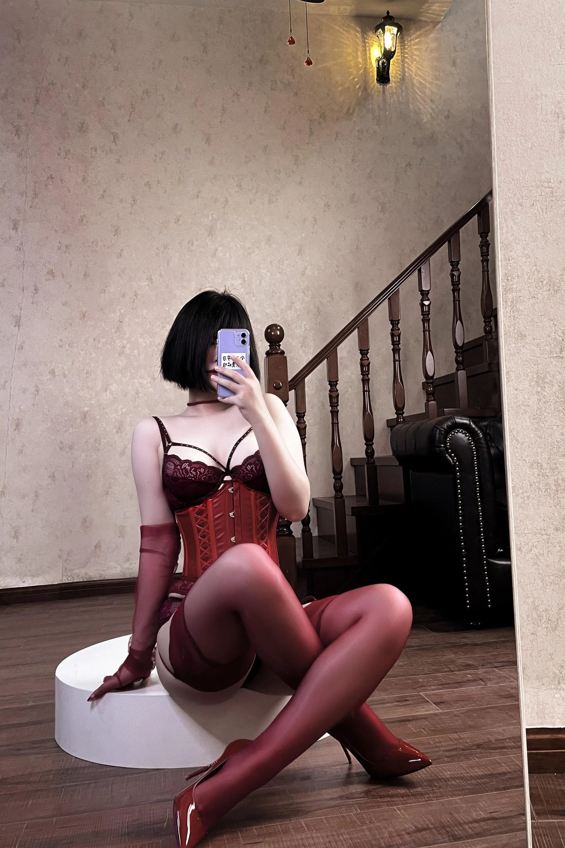 半半子 – NO.67 RED 赤紅 Vol.03 [57P]插图9